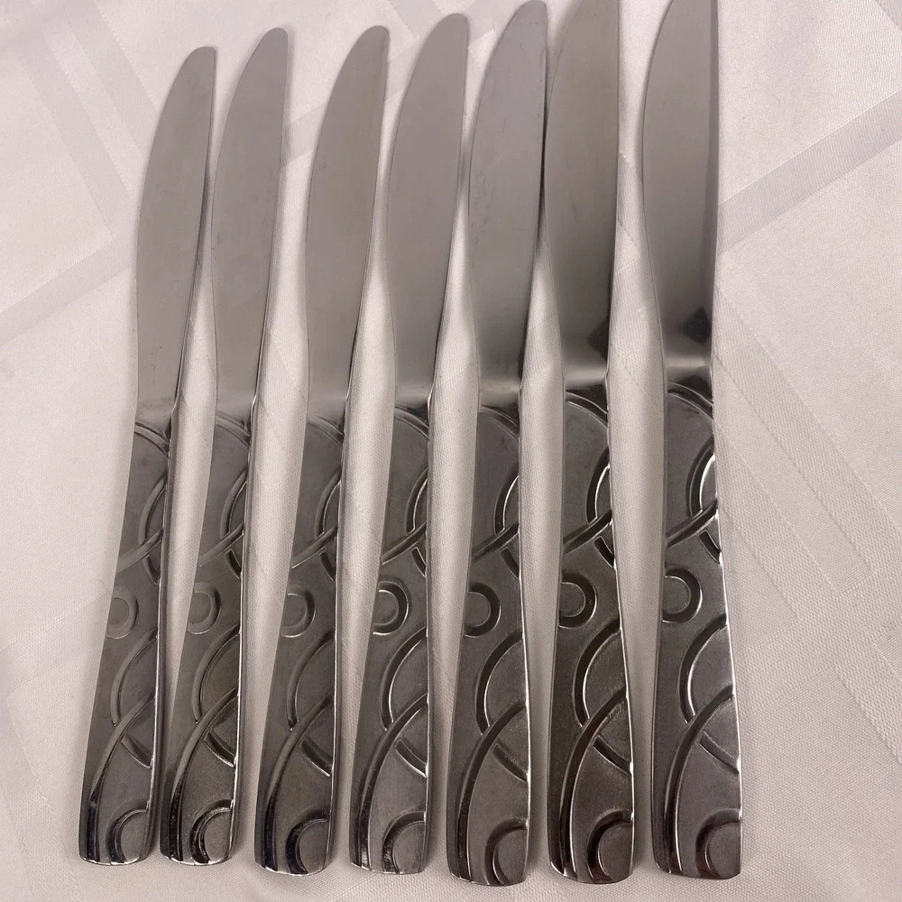 Cambridge Conquest set of 7 dinner knives stainless steel flatware knife